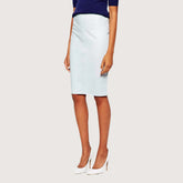 Genuine Grace Knee-Length Leather Skirt